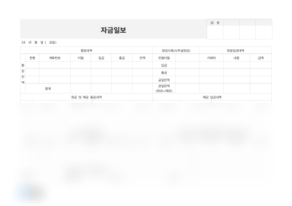 자금일보 미리보기